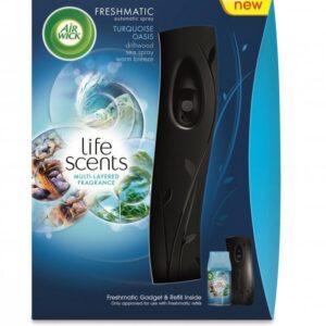 Airwick Freshmatic Max -ilmanraikastin + Turquoise Oasis 250 Ml Täyttöpullo