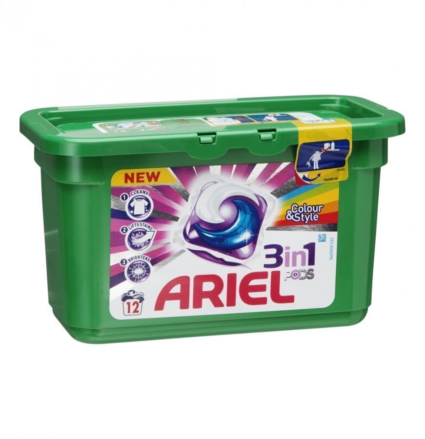 Ariel 3in1 Color Pyykinpesunestetabletti 12 Kpl
