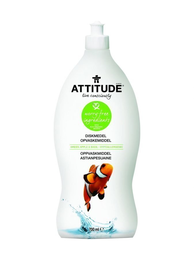 Attitude Astianpesuaine 700 ml Vihreä Omena & Basilika