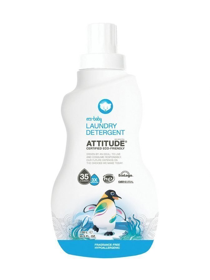 Attitude Eco Baby Tuoksuton Pyykinpesuneste 1 l