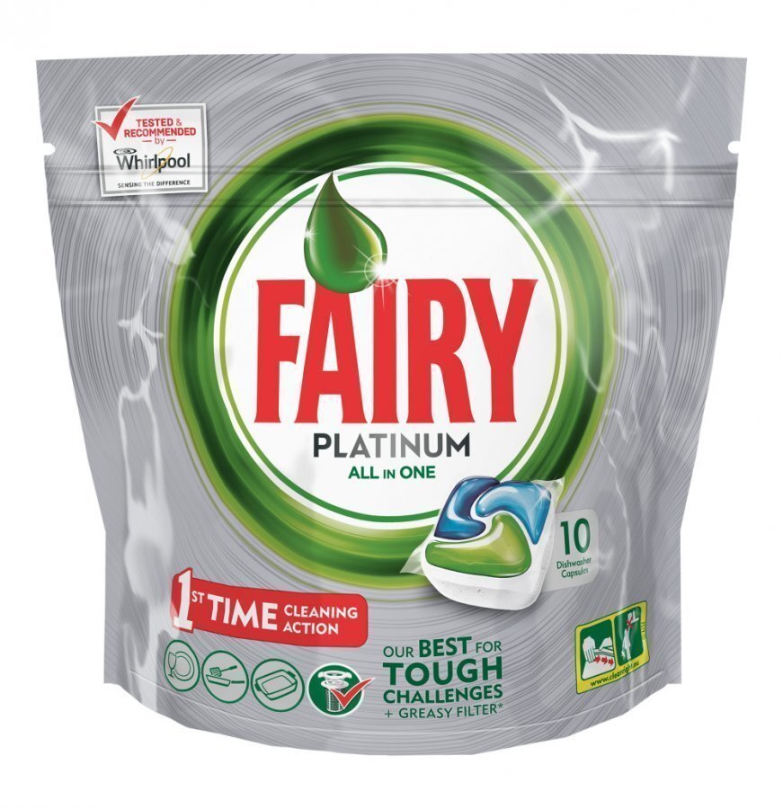 Fairy Platinum Green Konetiskitabletti 10 Kpl