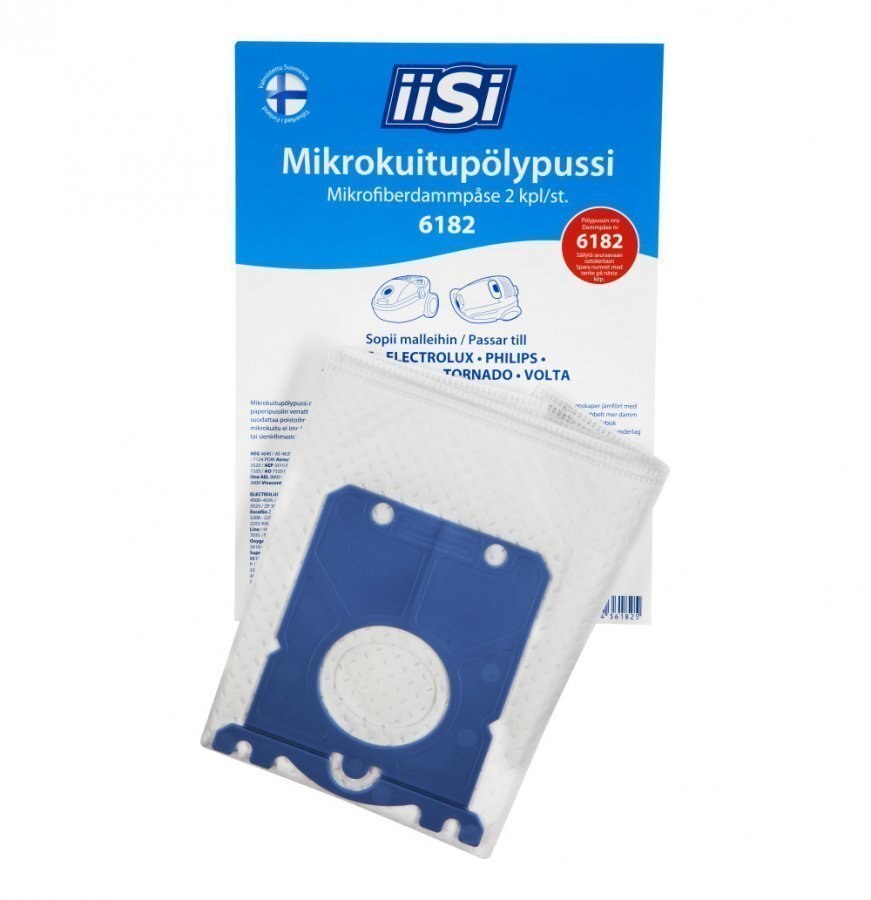 Iisi 6182 S-Bag Mikrokuitupölypussi 2kpl