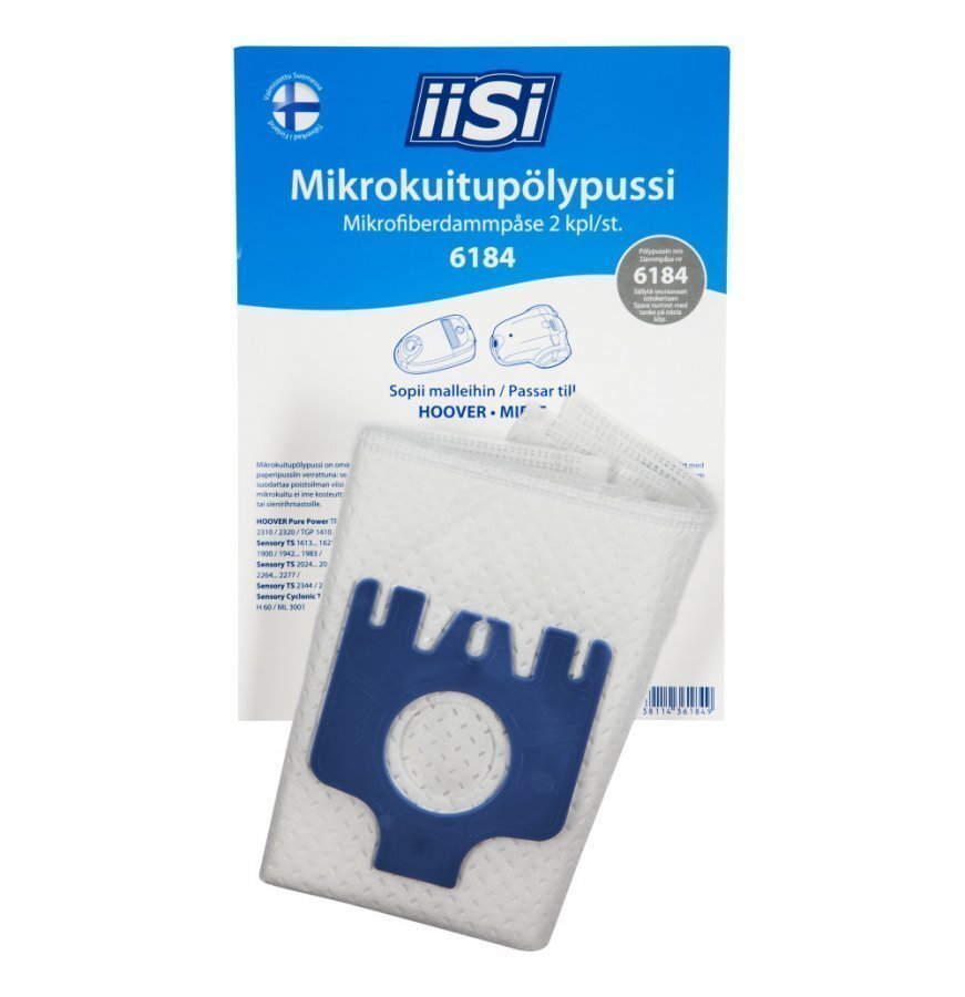 Iisi 6184 Mikrokuitupölypussi 2kpl