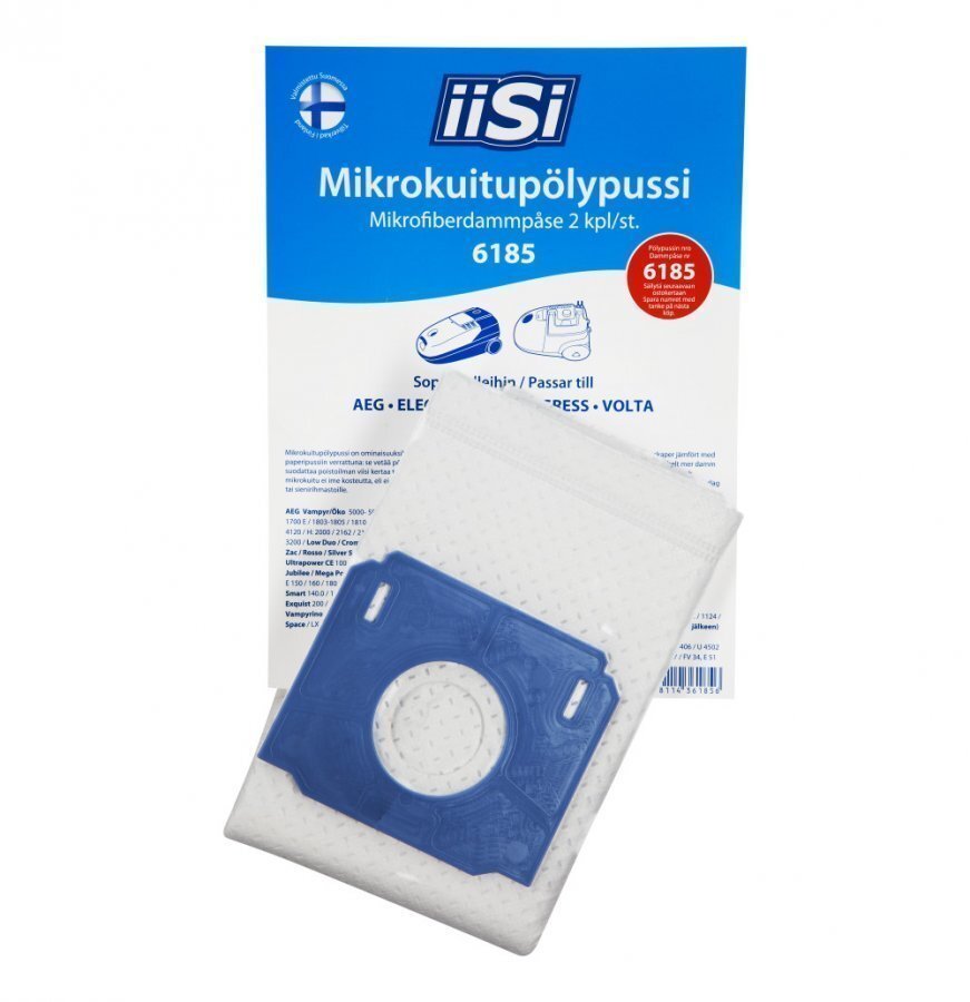 Iisi 6185 Mikrokuitupölypussi 2kpl