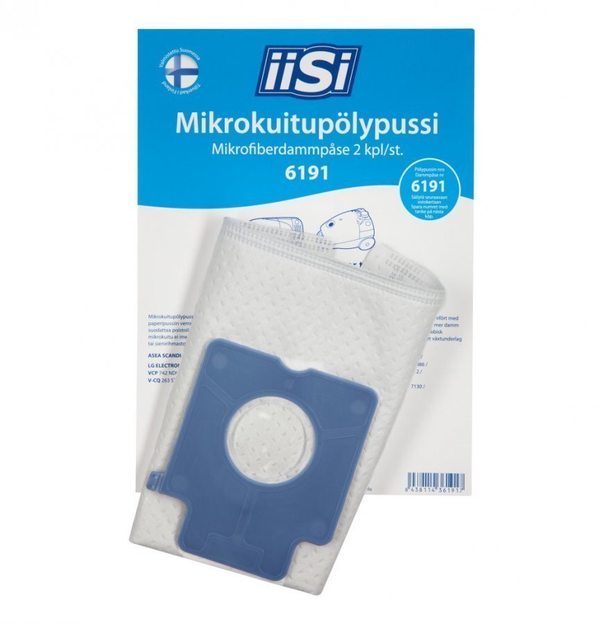 Iisi 6191 Mikrokuitupölypussi 2kpl