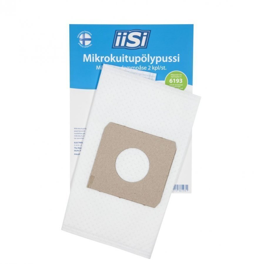 Iisi 6193 Mikrokuitupölypussi 2kpl