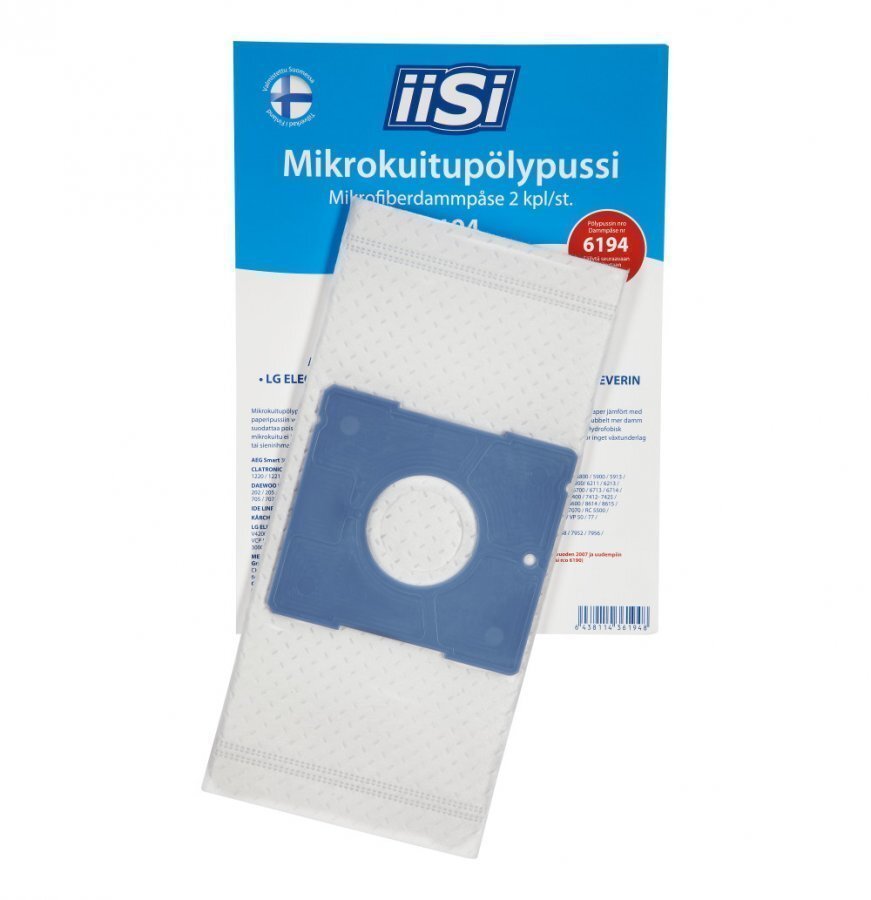 Iisi 6194 Mikrokuitupölypussi 2kpl