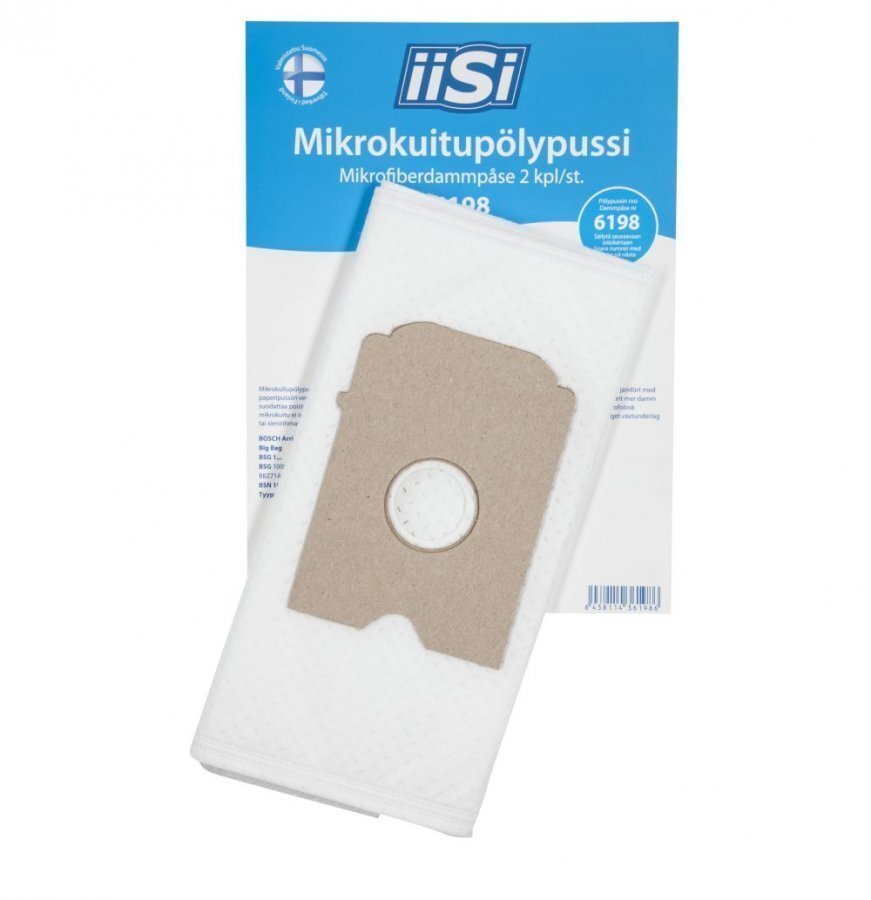Iisi 6198 Mikrokuitupölypussi 2kpl