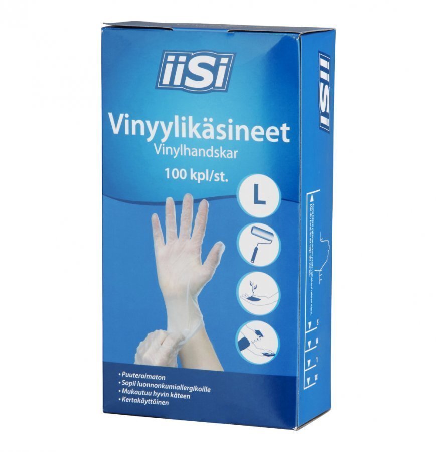 Iisi Vinyylikäsine Koko L 100 Kpl