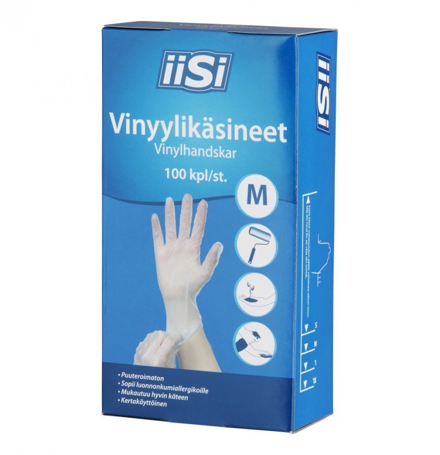 Iisi Vinyylikäsine Koko M 100 Kpl