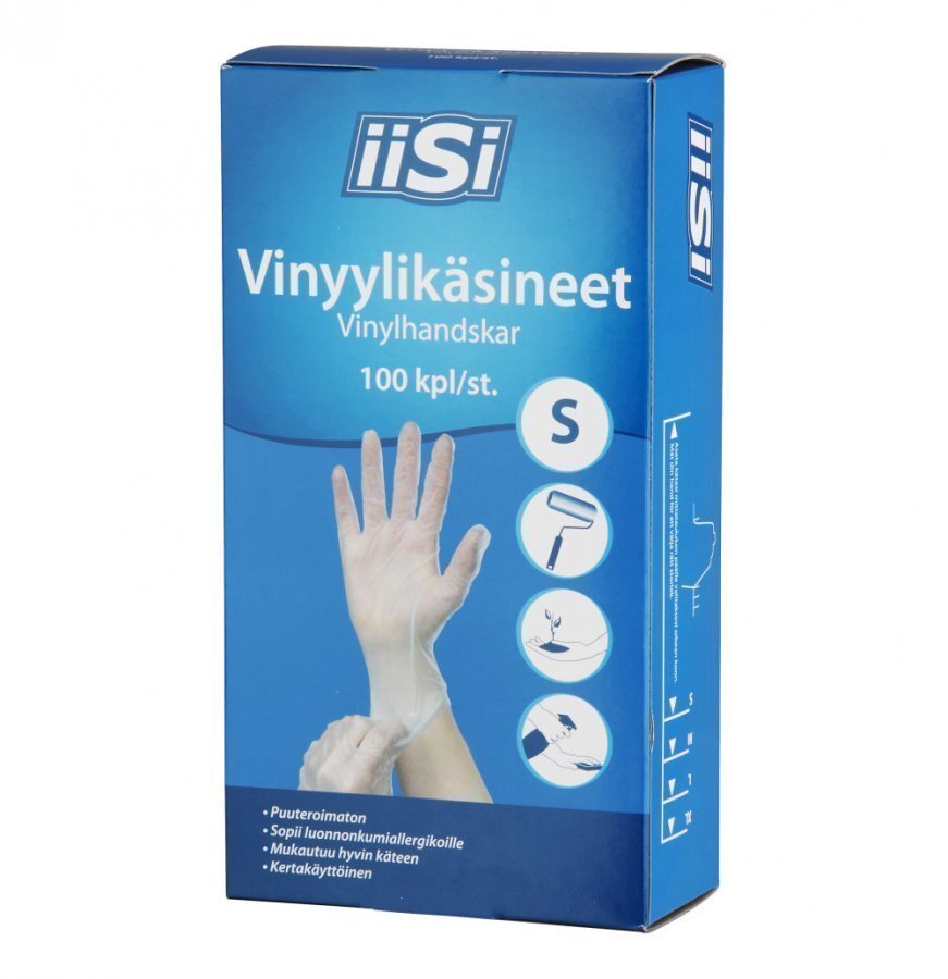 Iisi Vinyylikäsine Koko S 100 Kpl