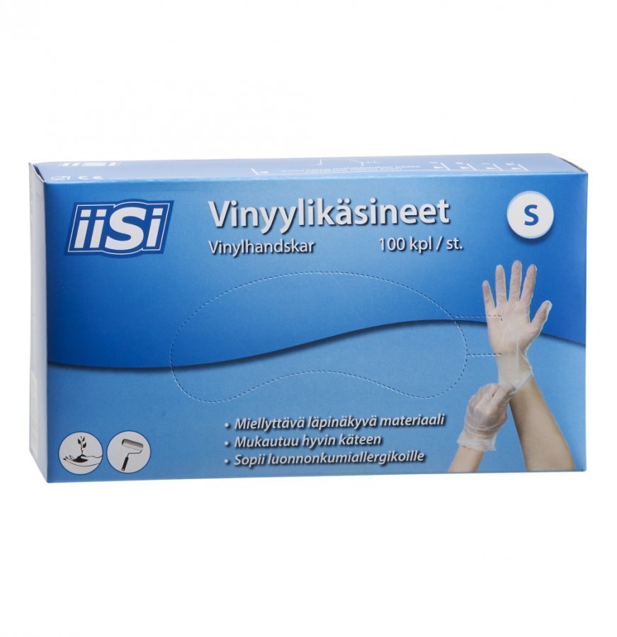 Iisi Vinyylikäsine Koko S 100 Kpl