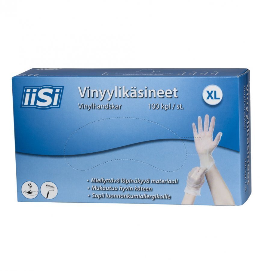 Iisi Vinyylikäsine Koko Xl 100 Kpl