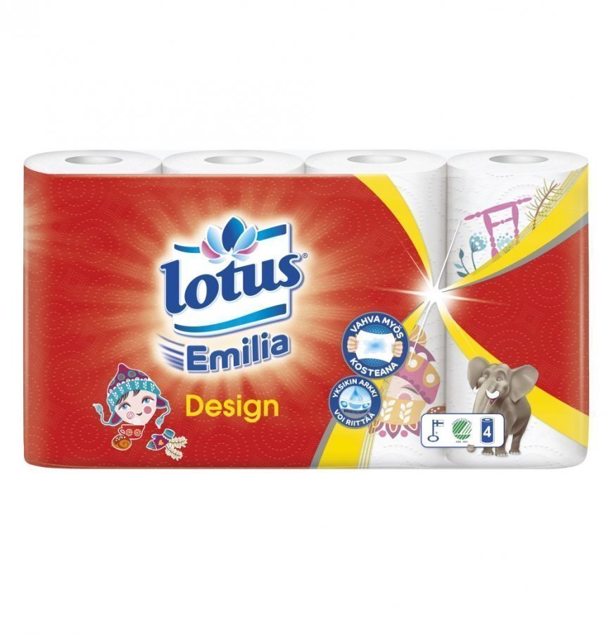 Lotus Emilia Talouspyyhe Design 4 Rullaa