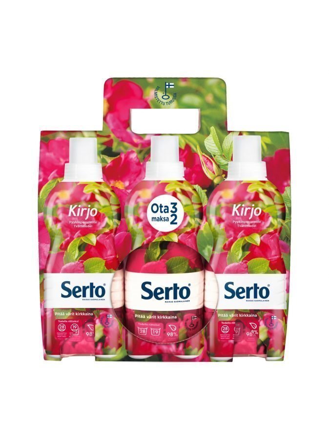 Serto Kirjo Pyykinpesuneste 850 ml 3 Pack
