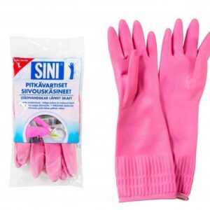Sini Pitkävartiset Siivouskäsineet