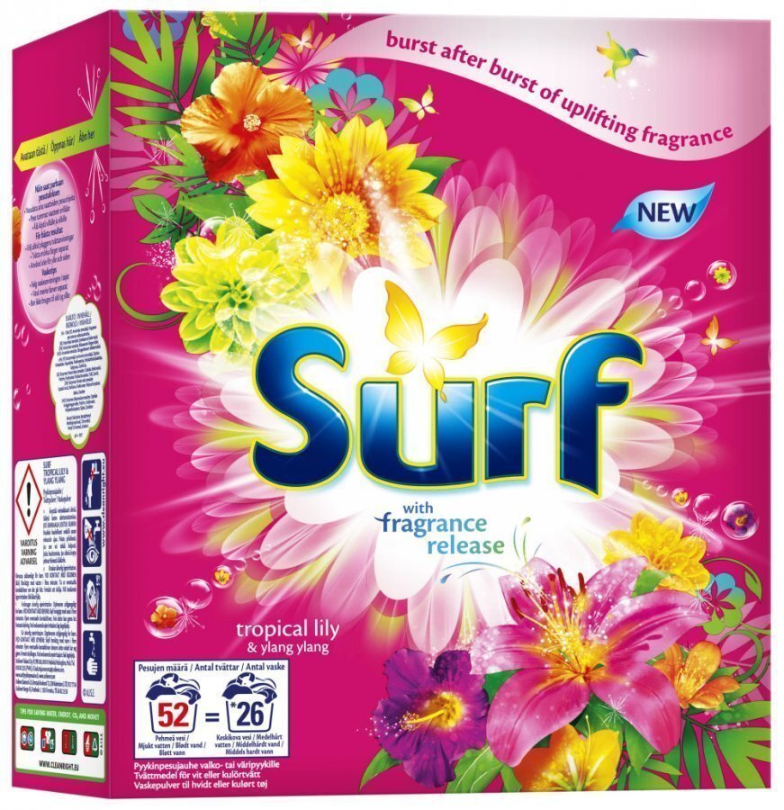 Surf Tropical Lily & Ylang Ylang Pyykinpesujauhetiiviste 1