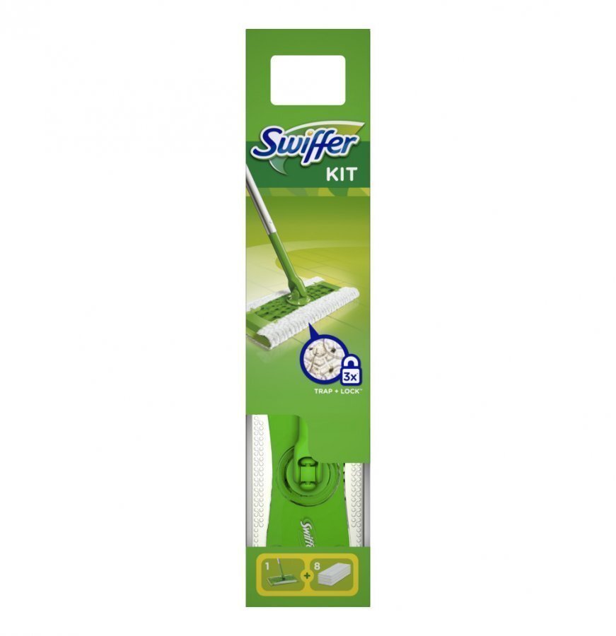 Swiffer Moppi Aloituspakkaus + 8 Lattianpuhdituspyyhettä