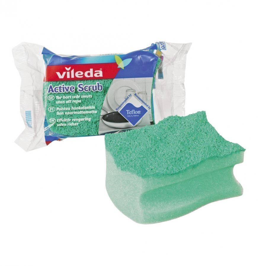 Vileda Active Scrub Hankaussieni Muotoiltu