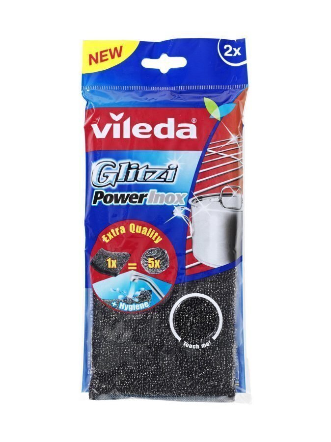 Vileda Clitzi Power Inox Teräshankaussieni 2kp