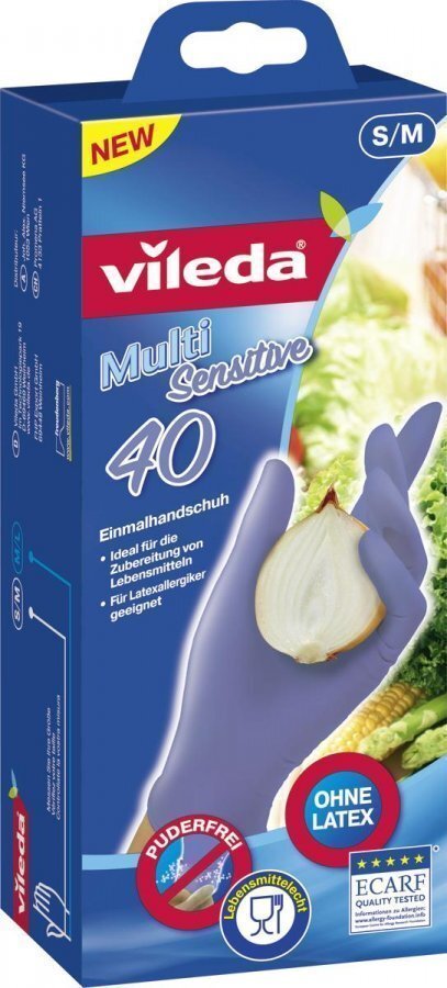 Vileda Multi Sensitive Kertakäyttökäsine 40 Kpl
